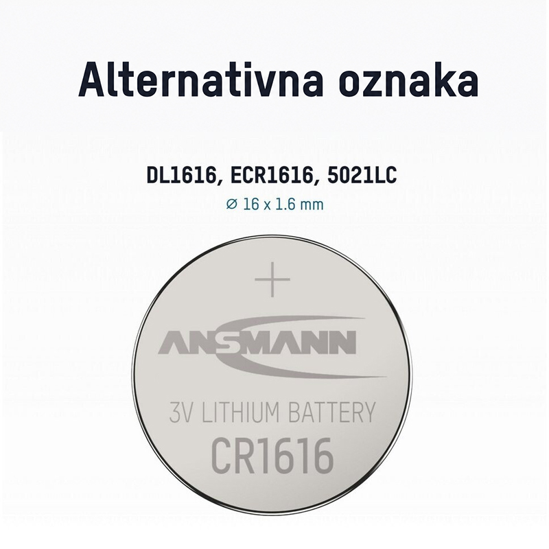 ANSMANN Baterija litijum CR1616 5020132