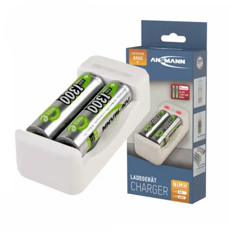 ANSMANN Punjac baterija BASIC II + 2xAA 1300mAh 1001-0119-01