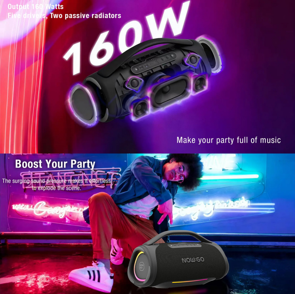 Bluetooth zvucnik NOWGO STORM II crni