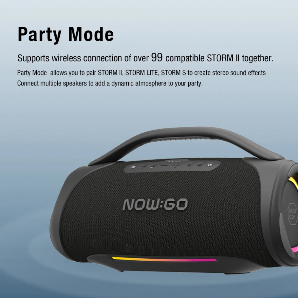 Bluetooth zvucnik NOWGO STORM II crni