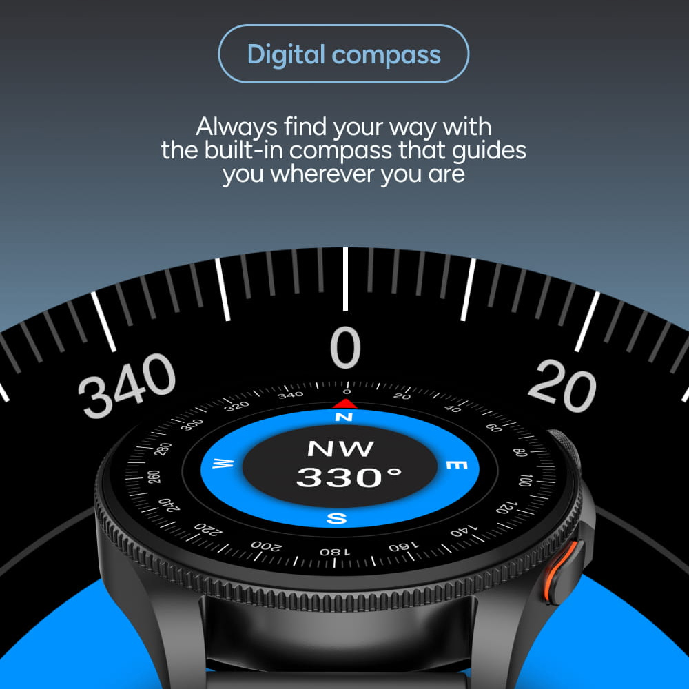 Smart watch KSIX BXSW33N Horizon, 1.43" Amoled, GPS,crni