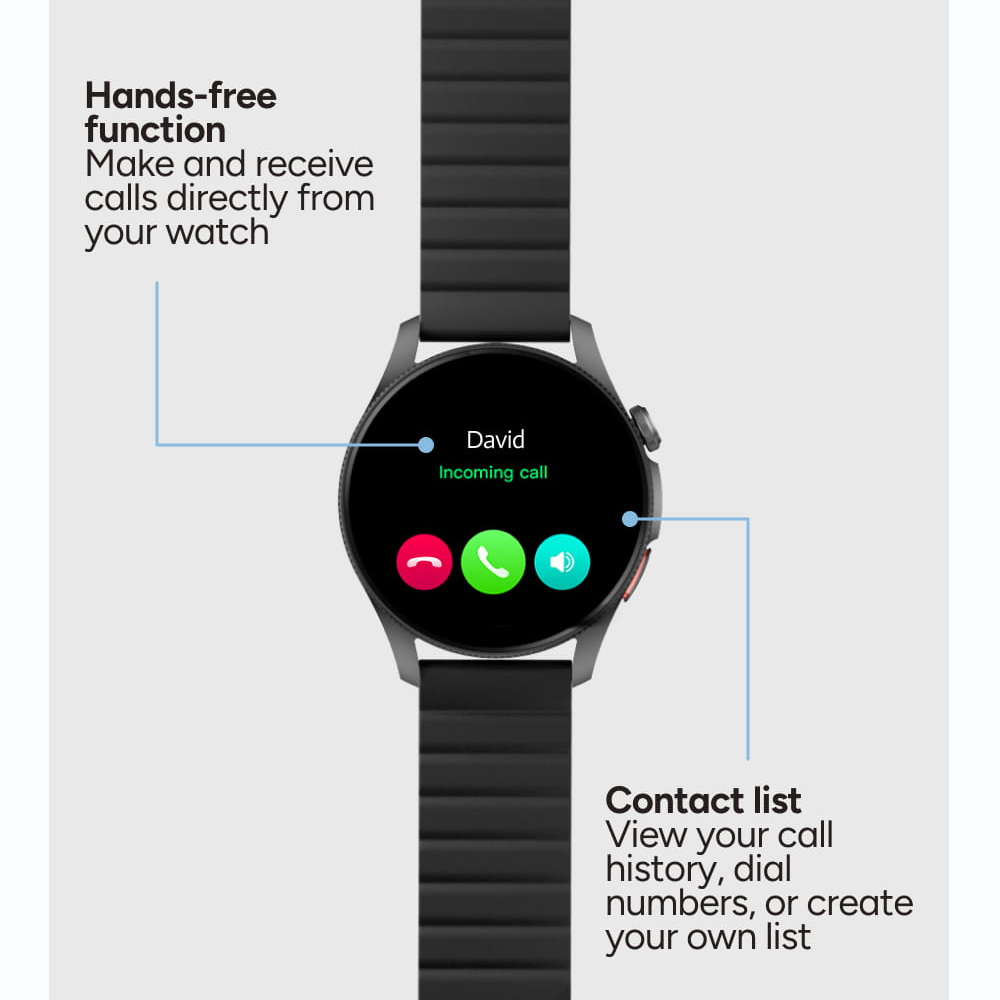 Smart watch KSIX BXSW33N Horizon, 1.43" Amoled, GPS,crni