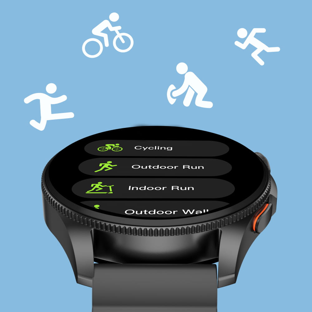 Smart watch KSIX BXSW33N Horizon, 1.43" Amoled, GPS,crni