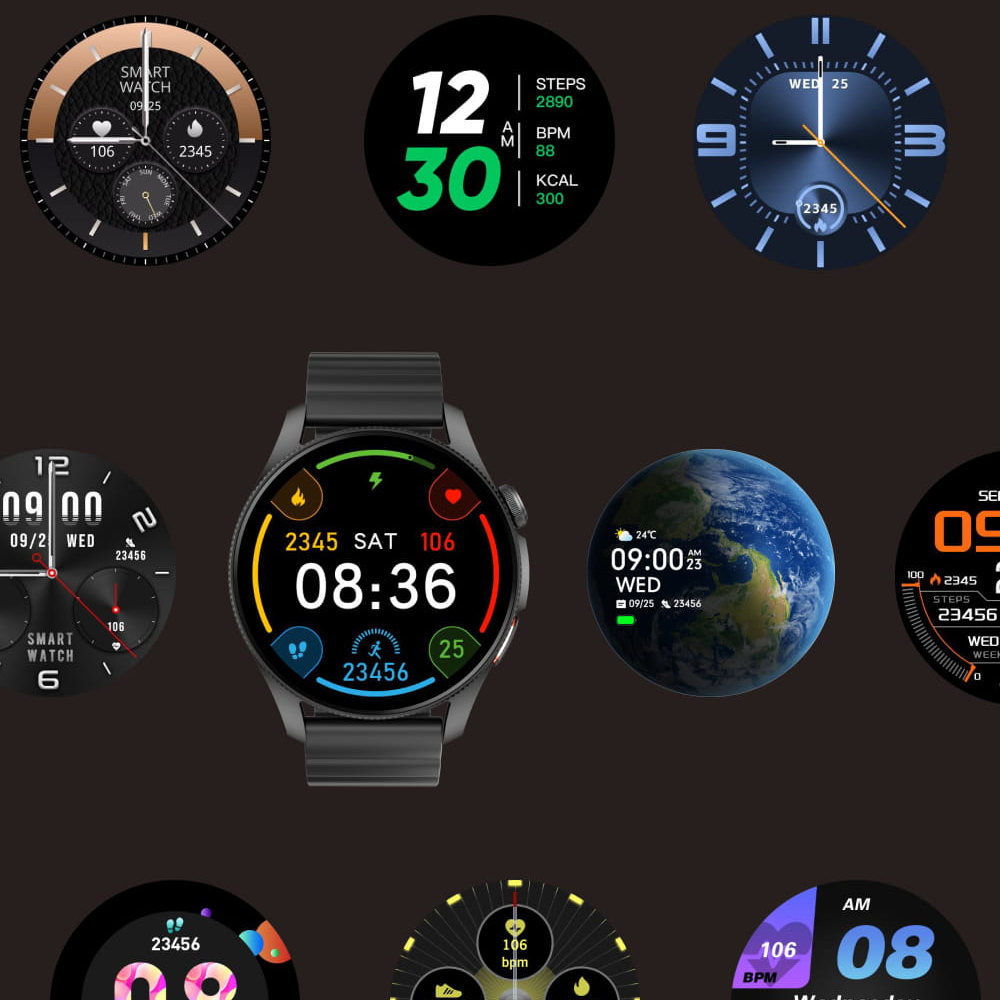 Smart watch KSIX BXSW33N Horizon, 1.43" Amoled, GPS,crni