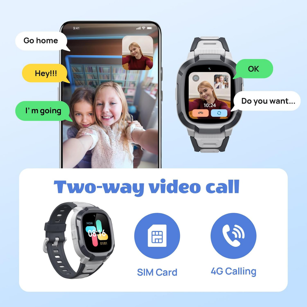 Smart watch MIBRO P6 , 1.4" TFT, GPS,SIM,128Gb, pink