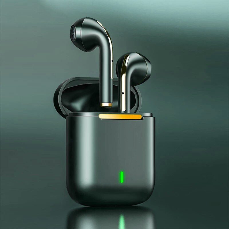 Bluetooth slusalice Airpods Earbuds J18 metalik zelene
