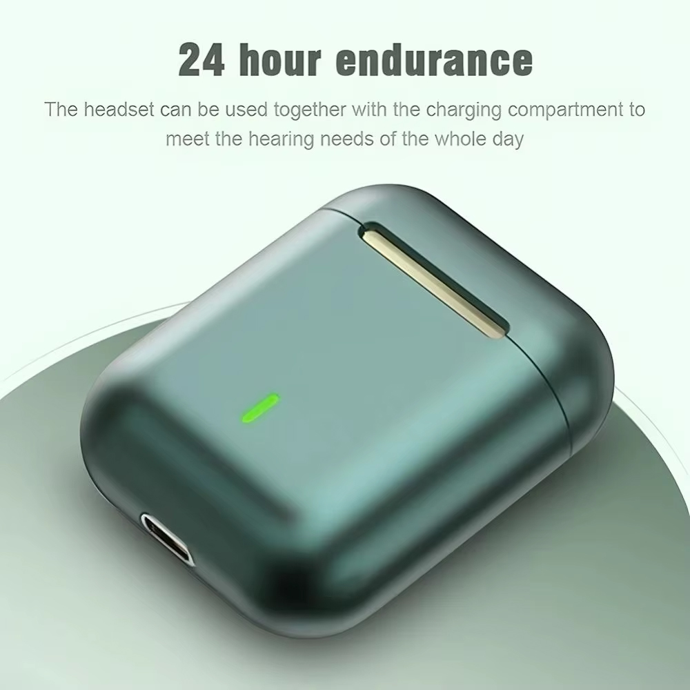Bluetooth slusalice Airpods Earbuds J18 metalik zelene