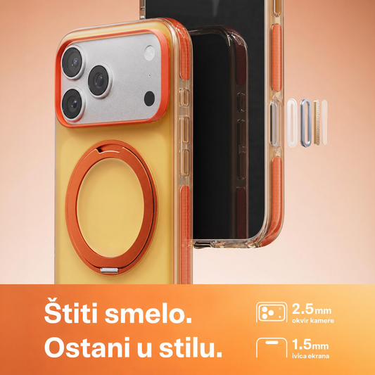 Torbica Magsafe Color Ring za iPhone 17 Pro Max 6.9 svetlo plava
