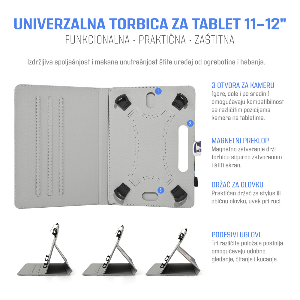 Torbica Mercury za tablet 11-12" univerzalna butterfly