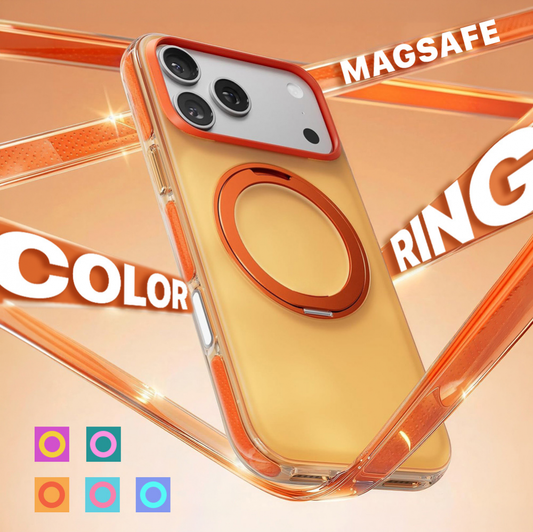Torbica Magsafe Color Ring za iPhone 16 Pro 6.3 narandzasta