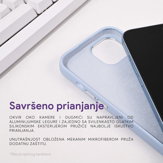 Torbica Magsafe Pure Plus za iPhone 15 Pro 6.1 plava