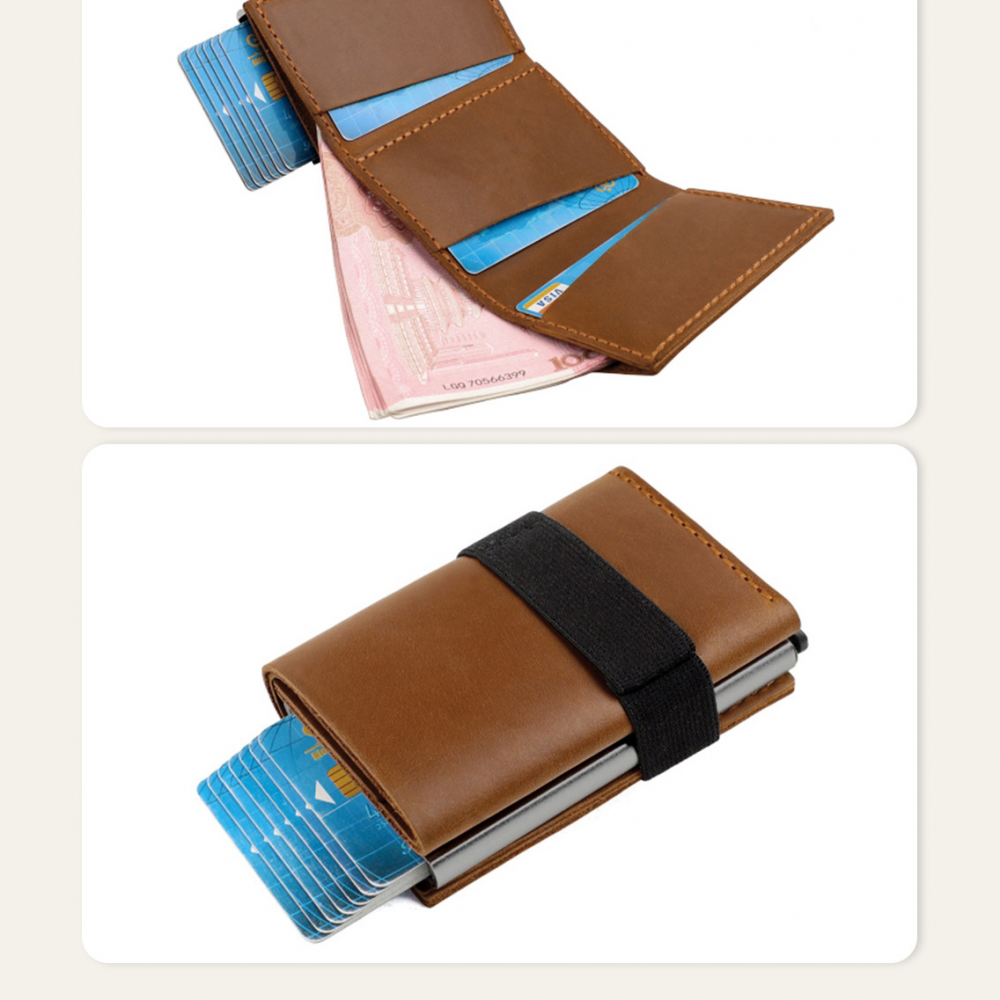 Novcanik Coteci Luxury Series + Anti-theft OT-013 svetlo braon