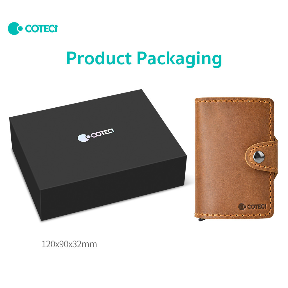 Novcanik Coteci Luxury Series + Anti-theft OT-014 braon