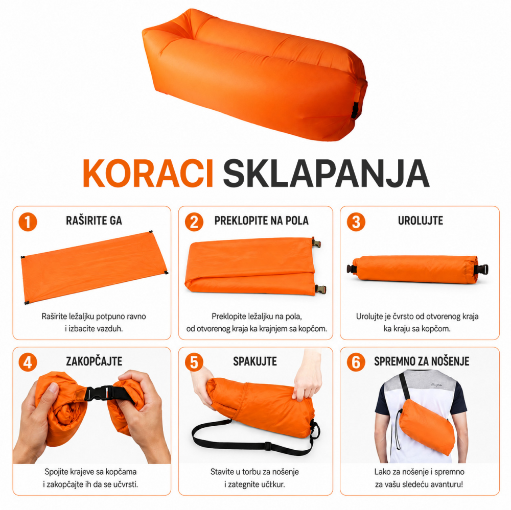 Sofa na naduvavanje  JWD ljubicasta