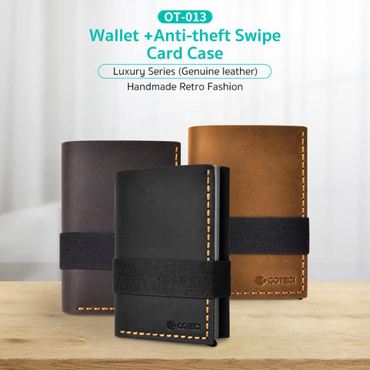 Novcanik Coteci Luxury Series + Anti-theft OT-013 crni