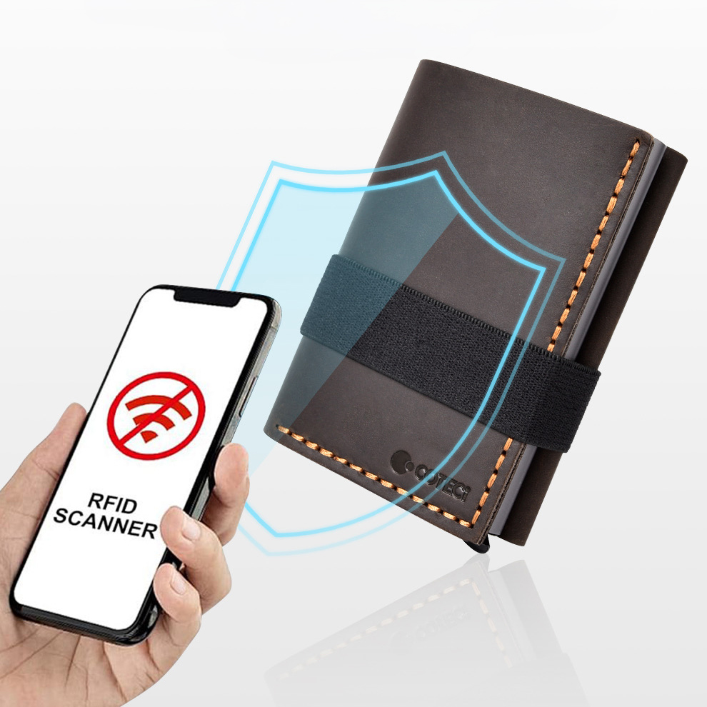 Novcanik Coteci Luxury Series + Anti-theft OT-013 crni