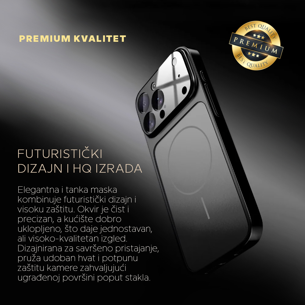 Torbica Magsafe LookLike za iPhone 17 Pro Max 6.9 crna