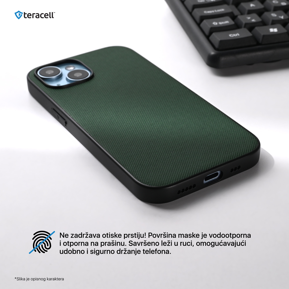 Torbica Teracell Scrub za iPhone 13 6.1 tamno zelena