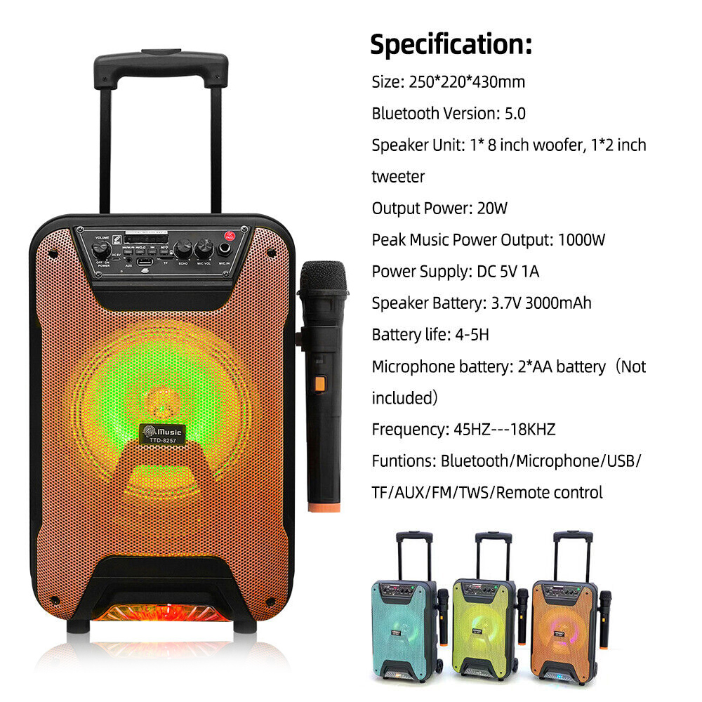 Bluetooth zvucnik TTD-8257