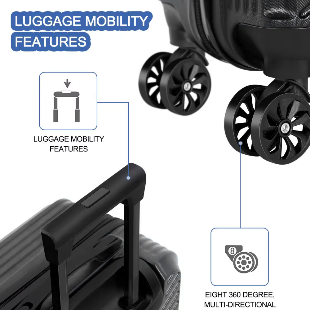 Kofer Travel kabinski crni EL 20"
