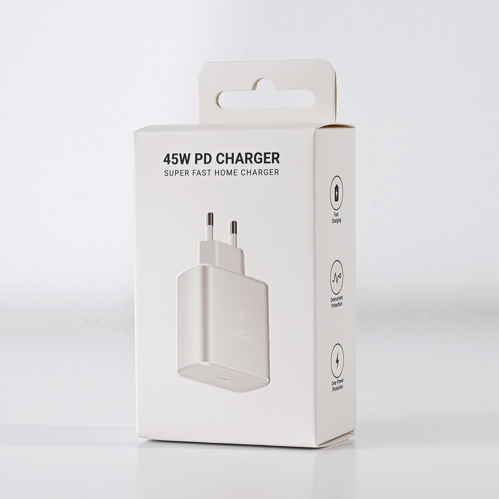Kucni Punjac Pluginn AJ-45 PD Fast 45W redizajn za Samsung CE beli
